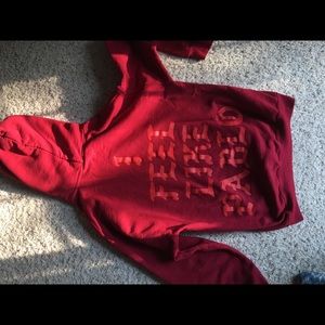 Red yeezy hoodie
